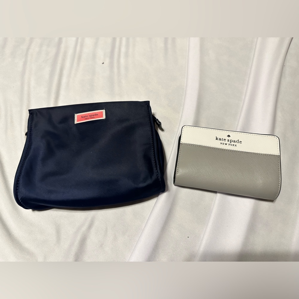Kate Spade Brand new wallet and brand new cosmetics bag  New with tags. Package